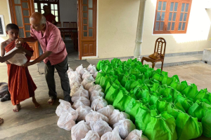 Donated dry rations around Madakalapuwa